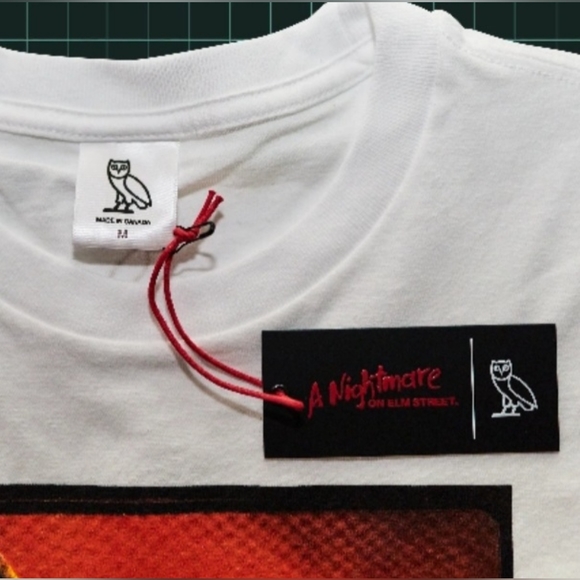 OVO A Nightmare On Elm Street Longsleeve T-Shirt Tee White Drake Size Medium - Picture 3 of 4